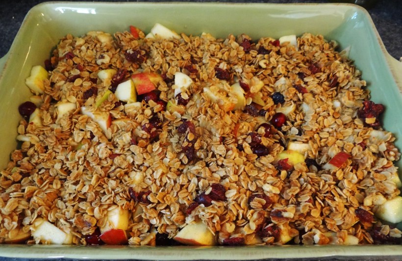 Gluten Free Cranberry-Apple Crumble